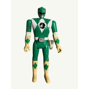 Vintage 1993 Bandai Green Power Ranger Action Figure 5.75" Flip Head